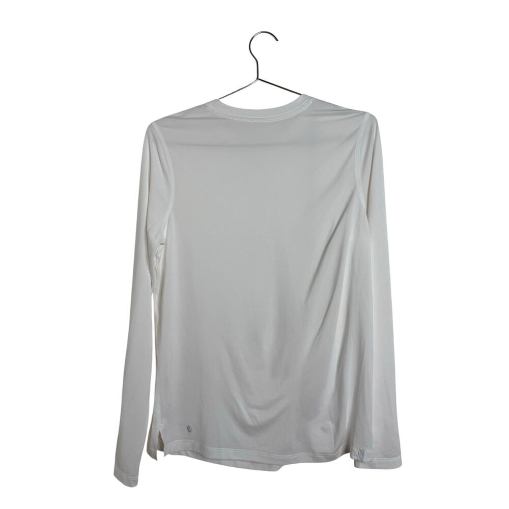 Lululemon Shirt Women's Est. 10-12 White Long Sleeve - Picture 2 of 4